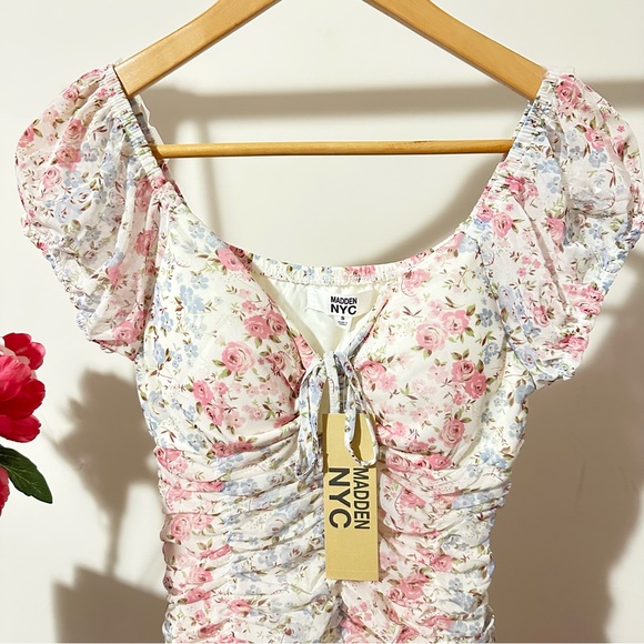 Madden NYC Smocked & Tiered Floral Dress | NEW - Picture 9 of 10